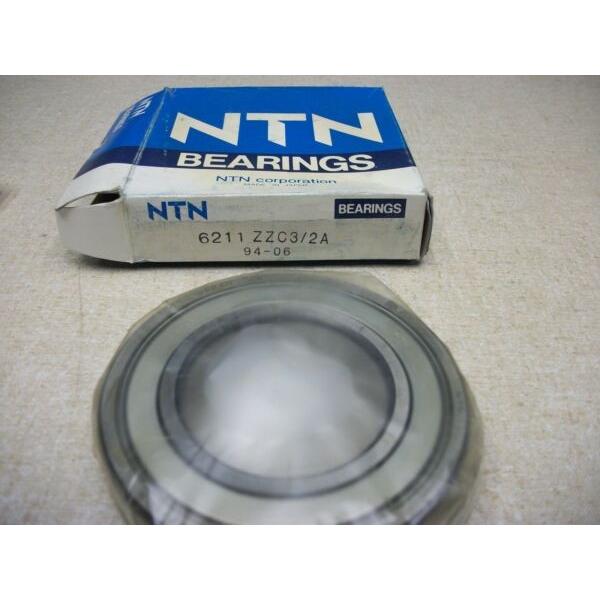 NTN 6211ZZ 6211-zz Double Shielded Bearing 55mm x 100mm x 21mm #1 image