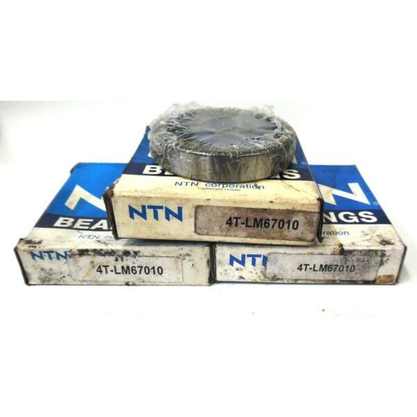 NTN TAPERED ROLLER BEARING CUP 4T-LM67010, 2.328" OD, 0.465" WIDTH, LOT OF 3 #1 image